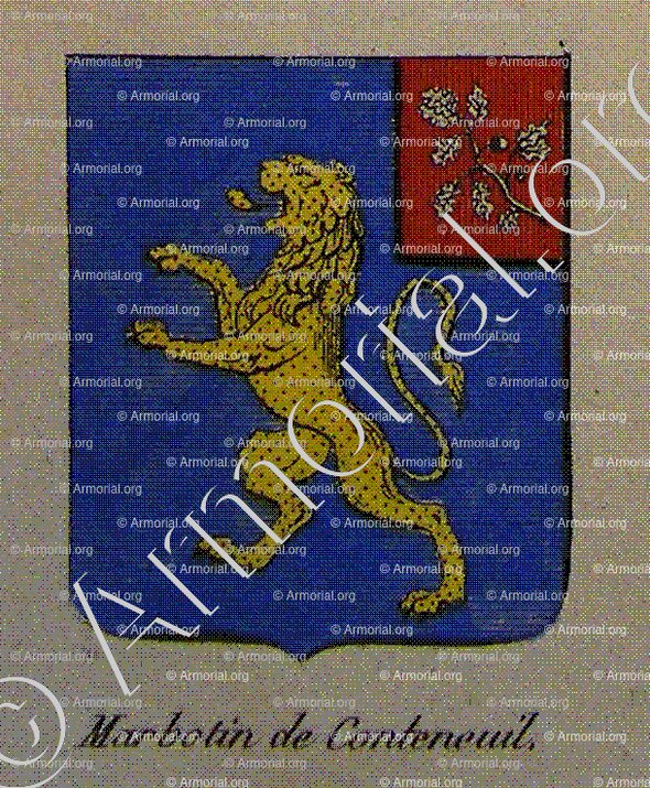 MARBOTIN DE CONTENEUIL_Noblesse d'Empire._France