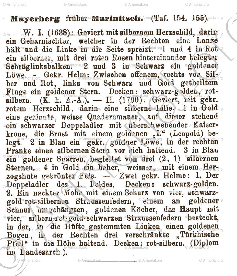 MARINITSCH de MAYERBERG