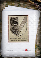 velin-d-Arches-Von STARGARD_in Pommern, Preuss. Regbez. Stettin 1897_Deutsch heraldischen Stil.