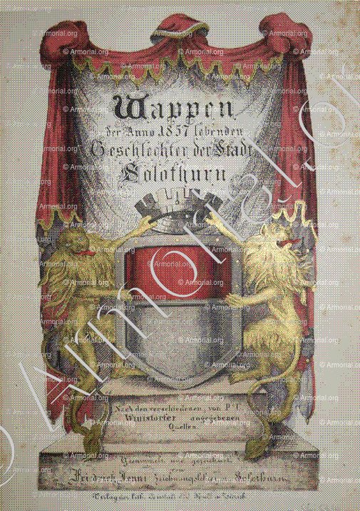 SOLEURE_Armorial, 1857._Suisse