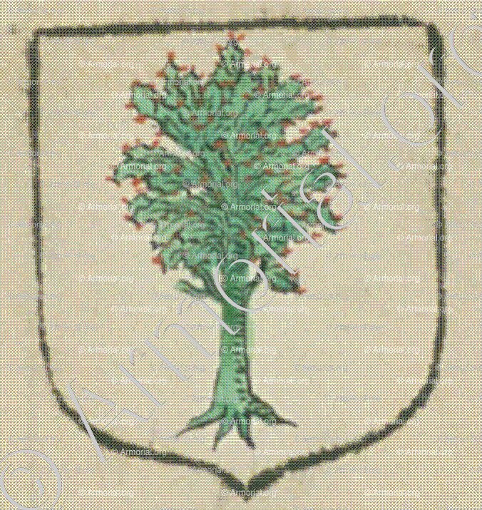 le HOUX (La Rochelle)_Blason enregistré sous le règne de Louis XIV._France