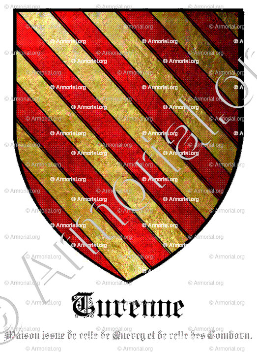 TURENNE_Maison issue de celle de Quercy et de celle des Comborn._France