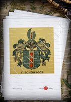 velin-d-Arches-SCHÖNEGGE_Wappenbuch der Stadt Basel . B.Meyer Knaus 1880_Schweiz 