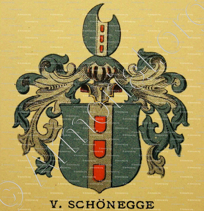 SCHÖNEGGE_Wappenbuch der Stadt Basel . B.Meyer Knaus 1880_Schweiz 