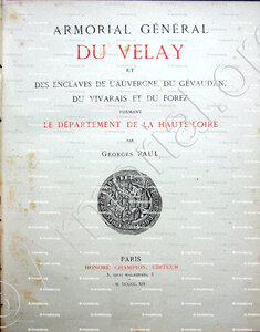 Armorial du VELAY