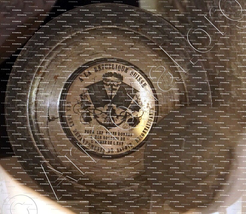 CHAMBERY & ANNECY_Armes des Deux Savoie, A la République Suisse. Château de Chambéry_France