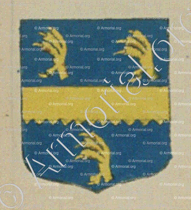 de la SERRE (Alsace)_Blason enregistré sous le règne de Louis XIV_France