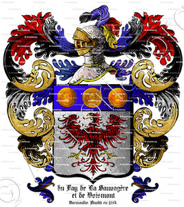 Du FAY de la SAUVAGÈRE et de BOISMONT