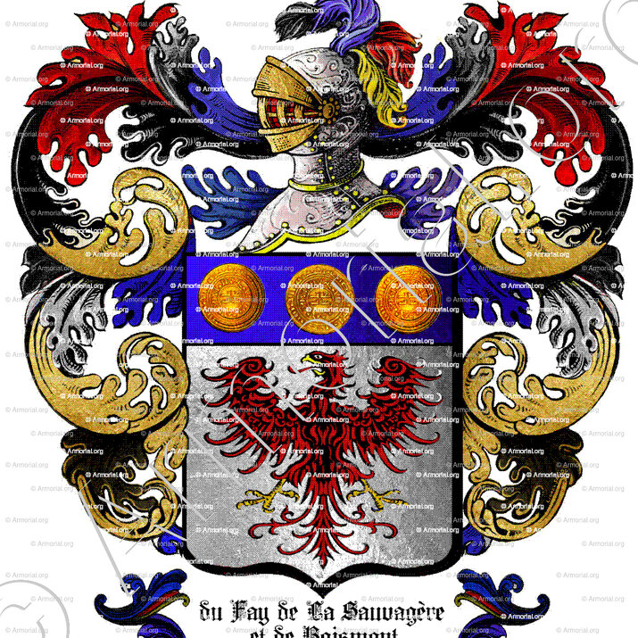 du FAY de La SAUVAGERE et de BOISMONT_Normandie. Anobli en 1594._France (ii)