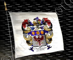 drapeau-du FAY de La SAUVAGERE et de BOISMONT_Normandie. Anobli en 1594._France (ii)