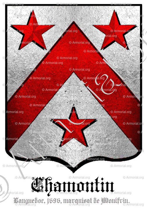CHAMONTIN_Languedoc, 1696, marquisat de Montfrin._France