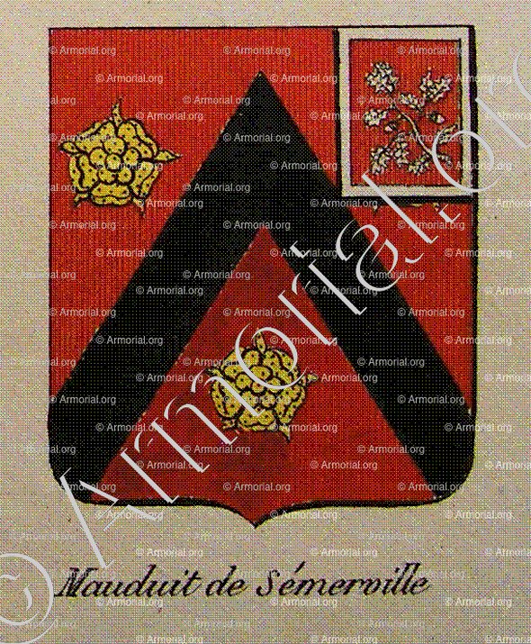 MAUDUIT DE SEMERVILLE_Noblesse d'Empire._France