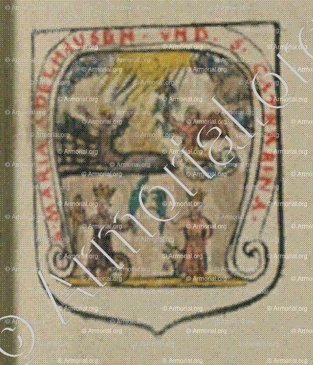 Le Couvent d'Adelhuse et Ste Catherine (Alsace)_Blason enregistré sous le règne de Louis XIV_France 