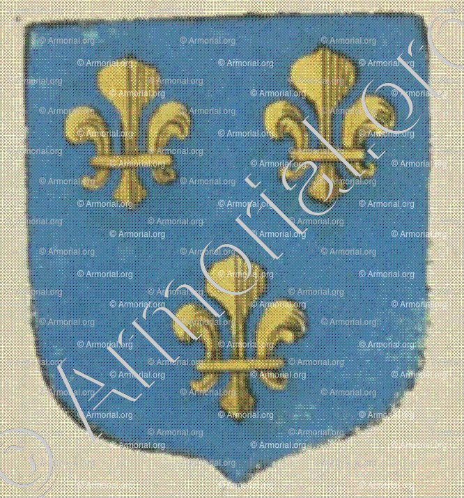 Les Présidents, Trésoriers Généraux de France, Grands Voyers en la Génlralité de la Rochelle, (La Rochelle)_Blason enregistré sous le règne de Louis XIV._France