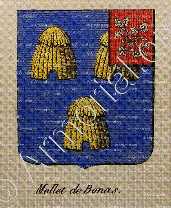 MELLET DE BONAS_Noblesse d'Empire._France