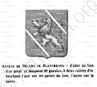 ASNENS de  DELLEY de BLANCMESNIL (d')