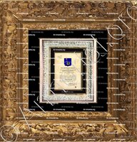 cadre-ancien-or-CLEMENCEAU_Poitou. Brevet d'armoiries 1696_France (i)