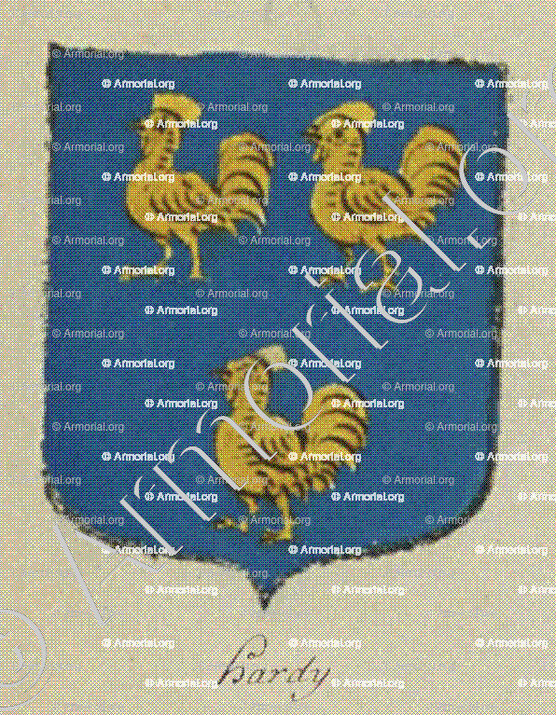 HARDY_Champagne, Armorial de France (Ch; d'Hozier, 1696-1710)._France