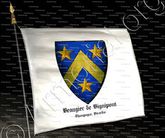 drapeau-BEAUGIER de BIGNIPONT_Champagne, Picardie._France (i)