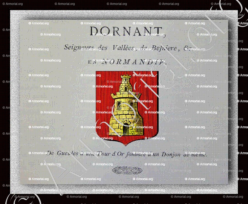 DORNANT_ Noblesse de France par Louis-Pierre d'Hozier et d'Hozier de Sérigny, 1738-1763._France (1)