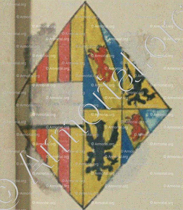 VICEDOM d'ECESTEDT (Alsace)_Blason enregistré sous le règne de Louis XIV_France 