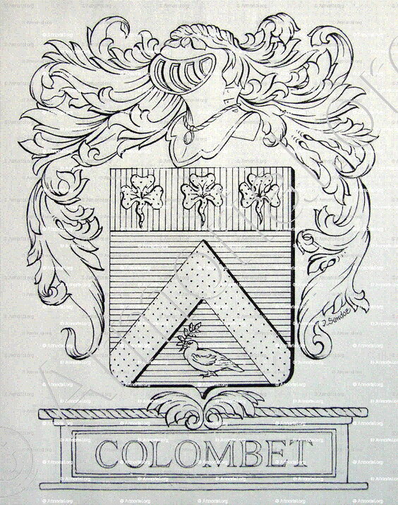 COLOMBET_Forez, Lyonnais. Armorial de France, 1696._France