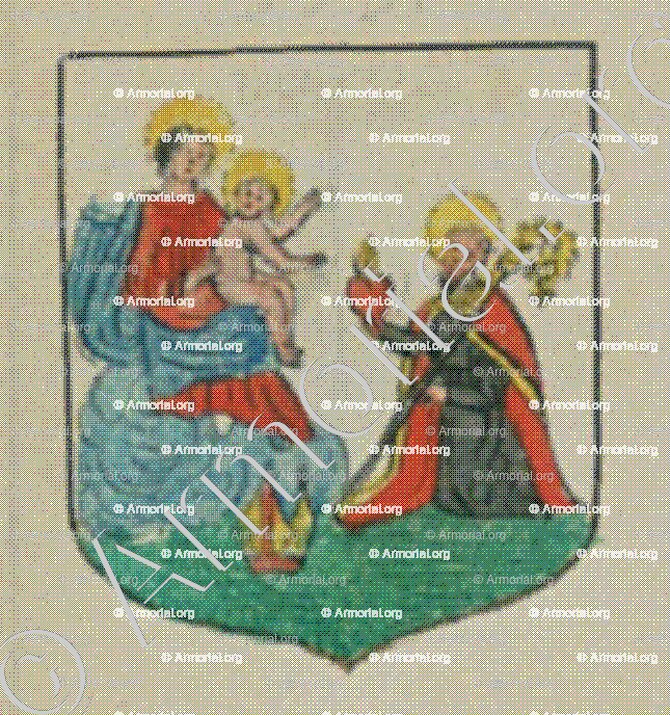 Le Couvent des Pères Augustins de Brisack (Alsace)_Blason enregistré sous le règne de Louis XIV_France 