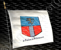 drapeau-de JULIEN de VILLENEUVE_Velay_France 