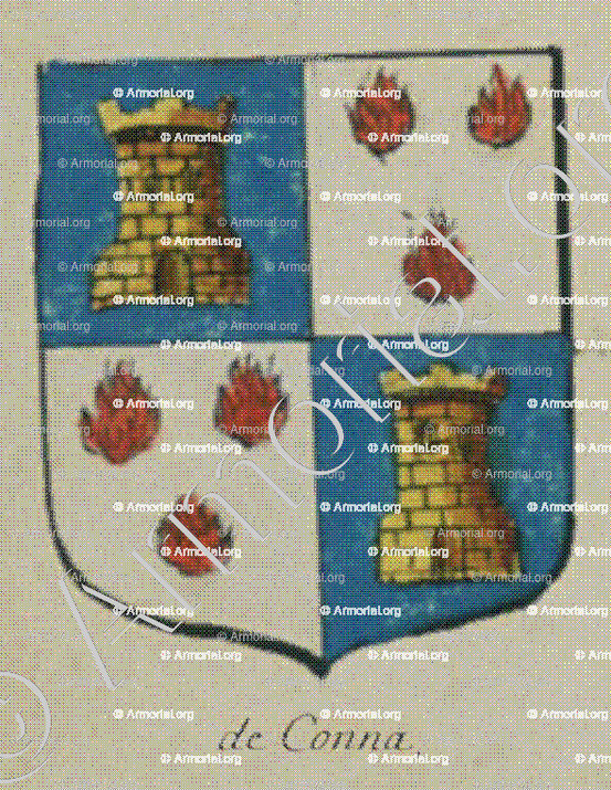 de CONNAT_Alsace, Armorial de France (Ch; d'Hozier, 1696-1710)._France