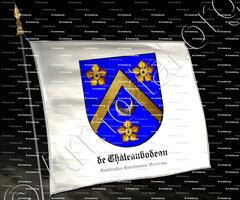 drapeau-de CHÂTEAUBODEAU_Combrailles, Bourbonnais, Auvergne._France (Haute-définition)