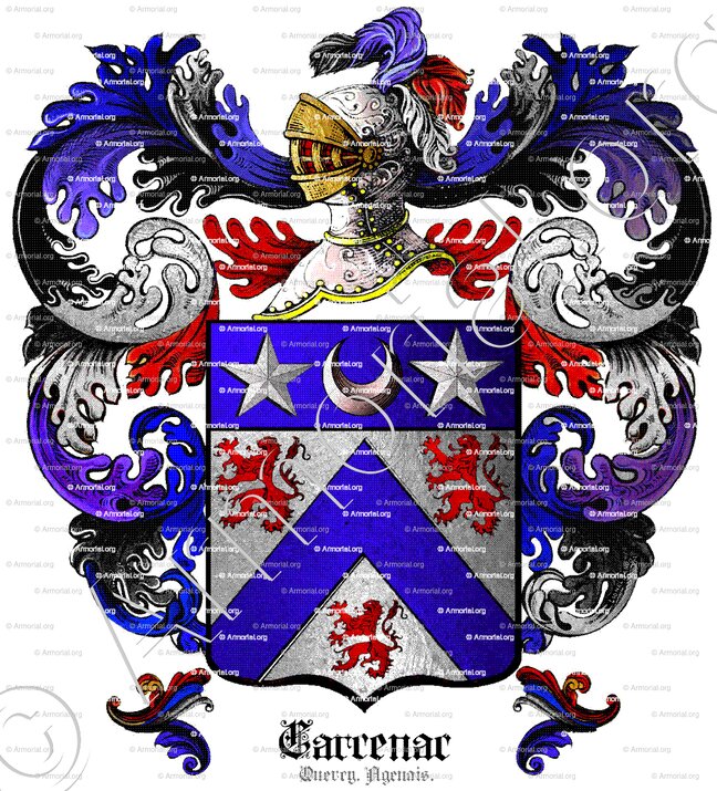 CARCENAC_de Barrau de C.  Quercy, Agenais XVIe s._France  (1)