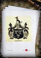 velin-d-Arches-SIMMEN_Wappenbuch der Stadt Basel . B.Meyer Knaus 1880_Schweiz 