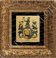 cadre-ancien-or-LUTZ - Wappenbuch der Stadt Basel . B.Meyer Knaus 1880 - Schweiz. Suisse. Svizzera. (I)