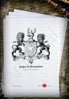 velin-d-Arches-SOHIER DE VERMANDOIS_Barons et Chevaliers de Le Heries_Belgique, France, Etats-Unis