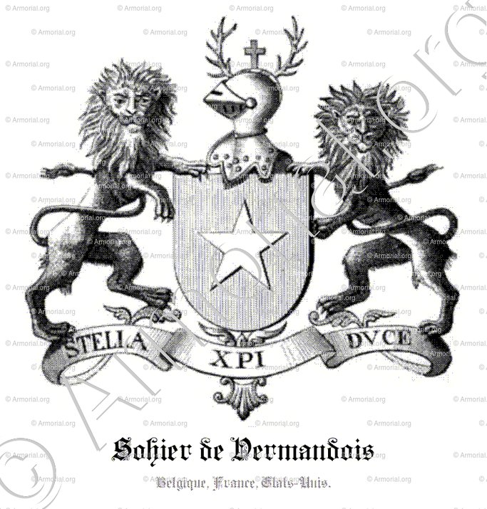 SOHIER DE VERMANDOIS_Barons et Chevaliers de Le Heries_Belgique, France, Etats-Unis