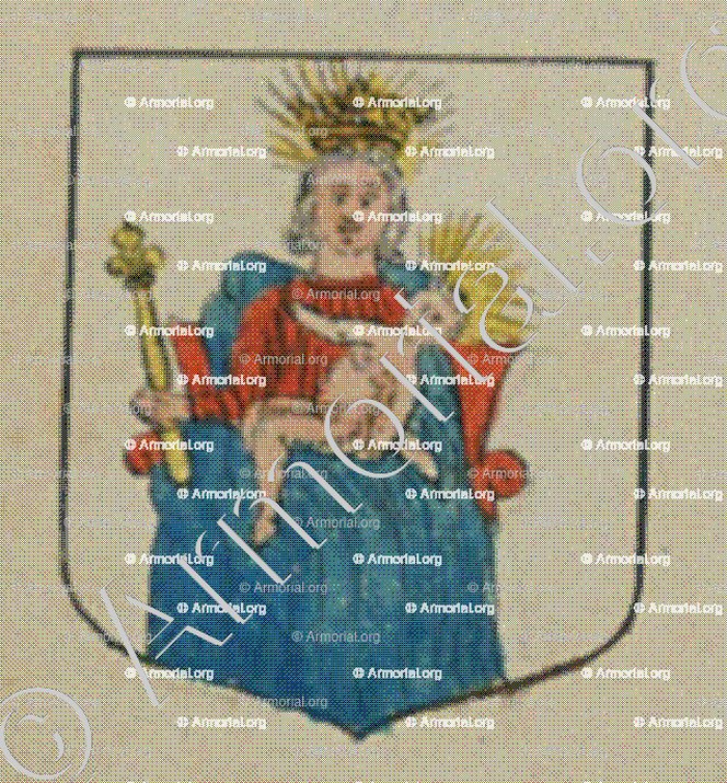 Le Couvent des Underlinden de la ville de Colmar (Alsace)_Blason enregistré sous le règne de Louis XIV_France 