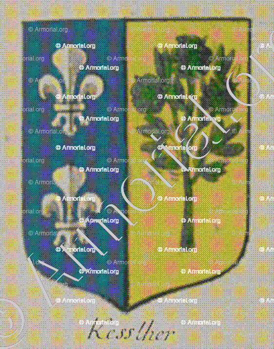 KESSLHER_Alsace, Armorial de France (Ch; d'Hozier, 1696-1710)._France