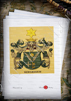 velin-d-Arches-SINGEISEN_Wappenbuch der Stadt Basel . B.Meyer Knaus 1880_Schweiz 