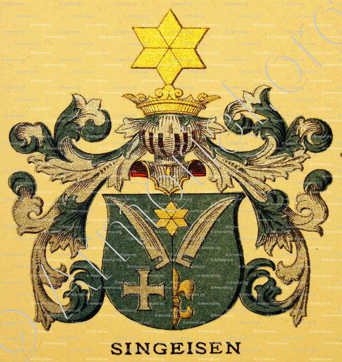 SINGEISEN_Wappenbuch der Stadt Basel . B.Meyer Knaus 1880_Schweiz 