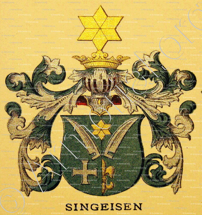 SINGEISEN_Wappenbuch der Stadt Basel . B.Meyer Knaus 1880_Schweiz 