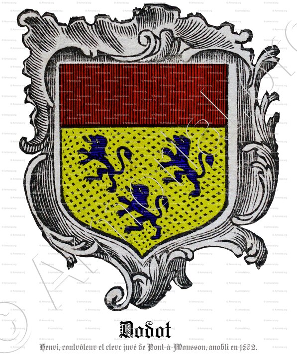 DODOT_Lorrainr. anobli en  1572._France