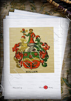 velin-d-Arches-SOLLER_Wappenbuch der Stadt Basel . B.Meyer Knaus 1880_Schweiz 