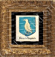 cadre-ancien-or-FALCON de LONGEVIALLE_Velay_France 