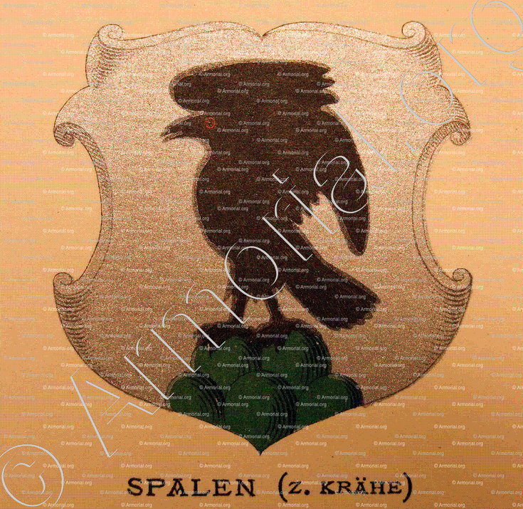 SPALEN KRAEHE_Wappenbuch der Stadt Basel . B.Meyer Knaus 1880_Schweiz 