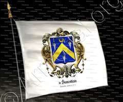 drapeau-BLANCVILLAIN (de)_Normandie, anobli en 1474._France (1)()