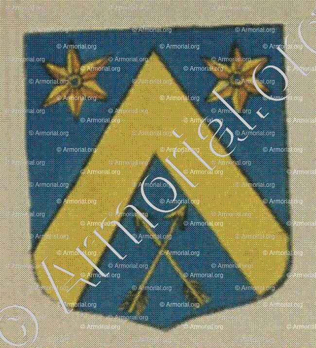 de MEENWEEG ve de MEENWEEG (Alsace)_Blason enregistré sous le règne de Louis XIV_France