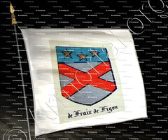 drapeau-FRAIX de FRIGON château par de MONTFAUCON_Velay_France