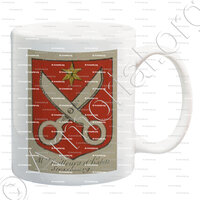 mug-STRASBOURG Tailleurs d'habits_Alsace, Armorial de France (Ch; d'Hozier, 1696-1710)._France