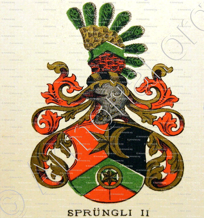 SPRÜNGLI_Wappenbuch der Stadt Basel . B.Meyer Knaus 1880_Schweiz 