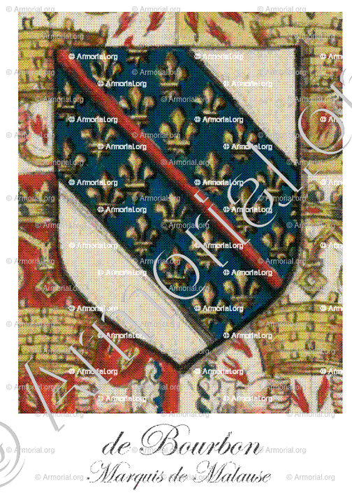 de BOURBON Marquis de MALAUSE_1608-1667. Seigneur de Gyonnet._France